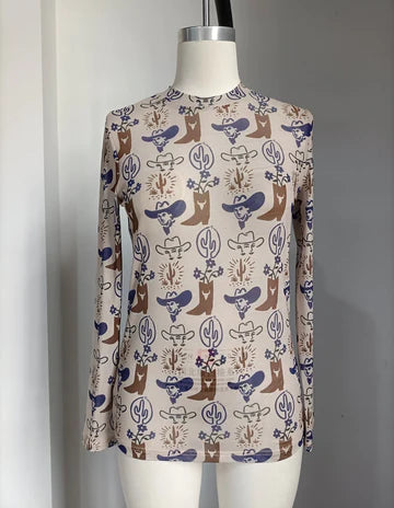 Vintage Western Mesh Shirts