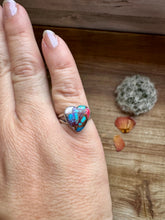 Heart Ring - Size 6 -Dahlia ring and sterling silver II