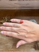 Heart Ring - Size 6 -Dahlia ring and sterling silver IIII