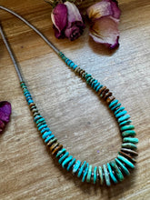 Tri-Color Turquoise & Hematite Necklace – 23"