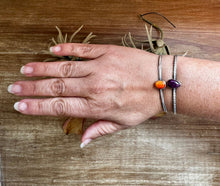 Spiny Oyster Cuff – Orange or Purple – G. Rios, Sterling Silver