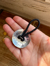 Sterling Silver Hair Tie – Kingman Turquoise Concho