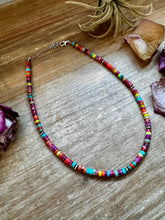 Magnesite Heishi Choker – Sterling Silver Pearls