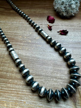 Sterling silver pearls - 30 inch with barrel beads