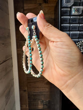 Kingman Turquoise Teardrop Dangle Earrings – Sterling Silver