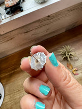 Cluster Earrings – White Opal & Sterling Silver