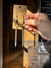 Turquoise heart and chic dangle