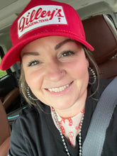 Gilleys Patch on Red Rope Hat