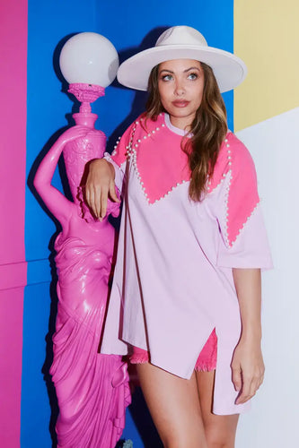 Color Block Cotton Top