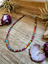 Magnesite Heishi Choker – Sterling Silver Pearls
