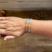 Orange Spiny Oyster Cuff Bracelet – Sterling Silver