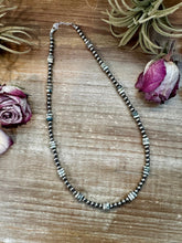 Azurite & Sterling Silver Pearl Necklace – 5mm - 19"