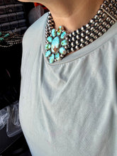 Princess Sonoran Turquoise Necklace – Emerson Thompson, Native Made, Sterling Silver