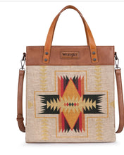 Wrangler Art Print Canvas Tote/Crossbody