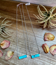 20-InchSterling Silver & Kingman Bar Turquoise Necklace –