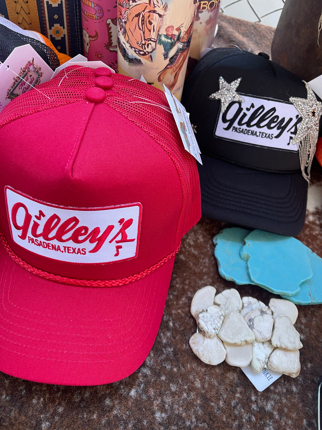 Gilleys Black Patch Trucker