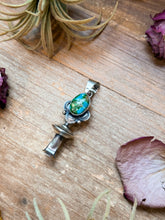 Sterling Silver Sonoran Gold Turquoise Blossom Pendant