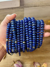 Lapis Rondelle & Hematite Necklace – 21"