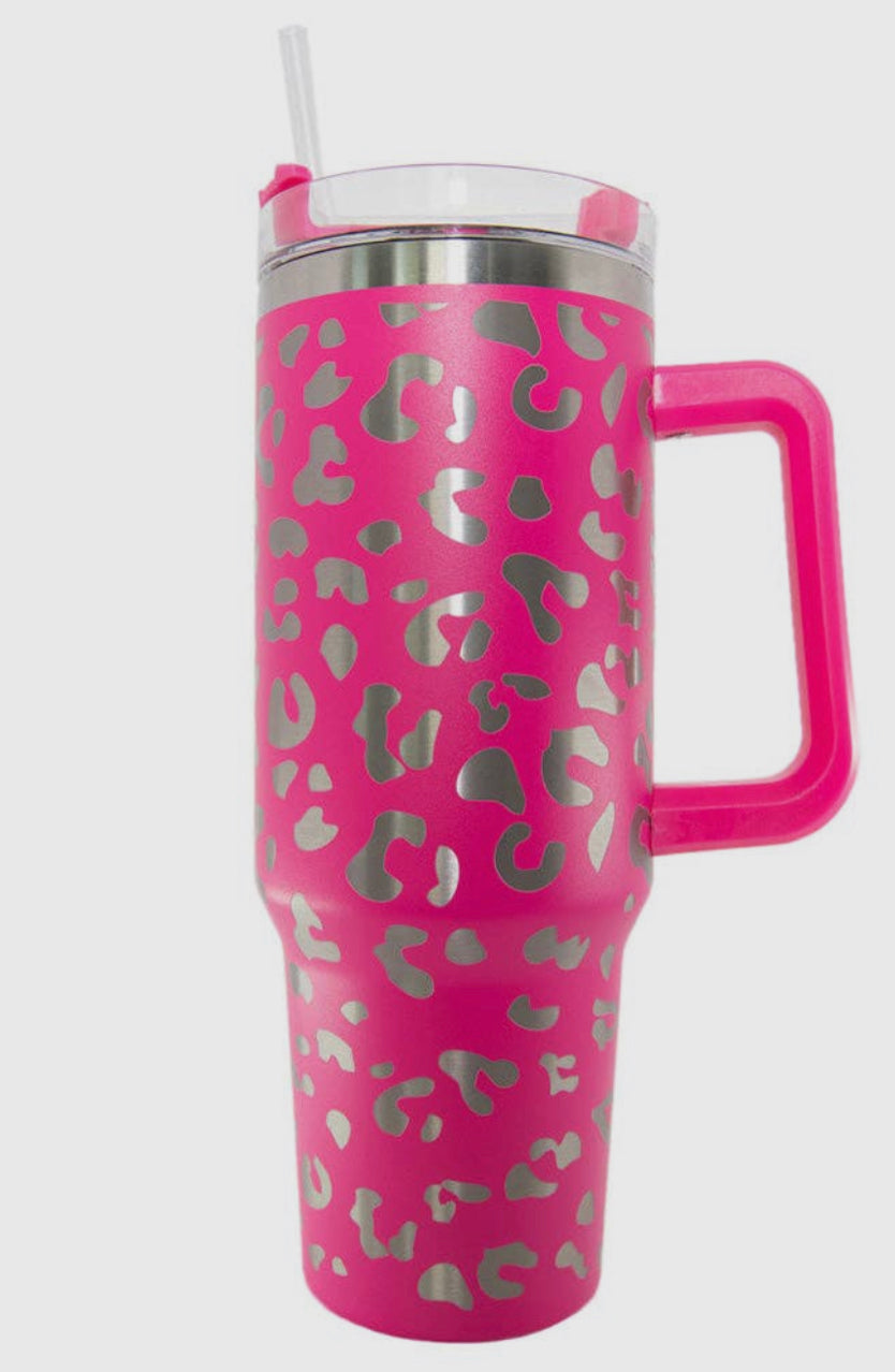 Metallic Leopard Tumblers 40oz