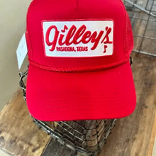 Gilleys Patch on Red Rope Hat